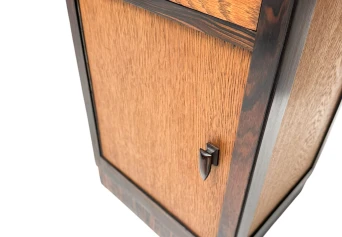 Two Art Deco Modernist Nightstands or Bedside Tables, 1920s 2